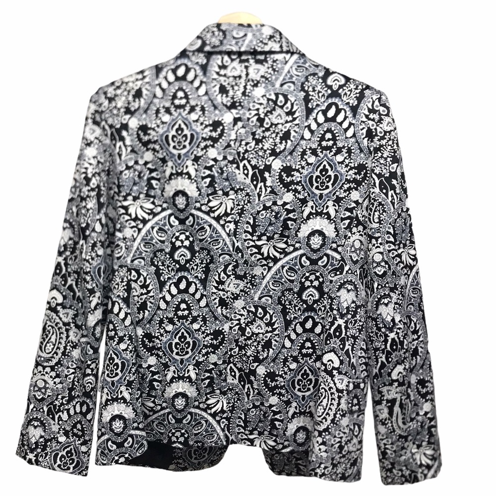MNG Collection Blazer Black & White sz 10 - Picture 3 of 5